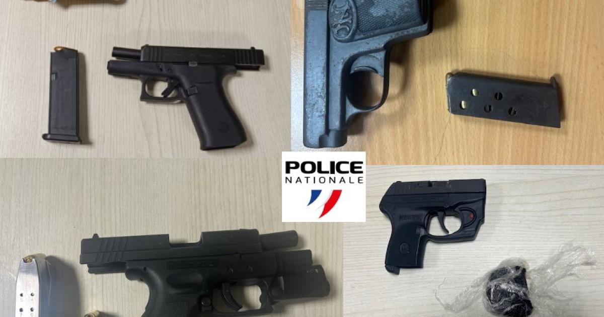 15 armes à feu saisies par la police depuis fin mai en Martinique