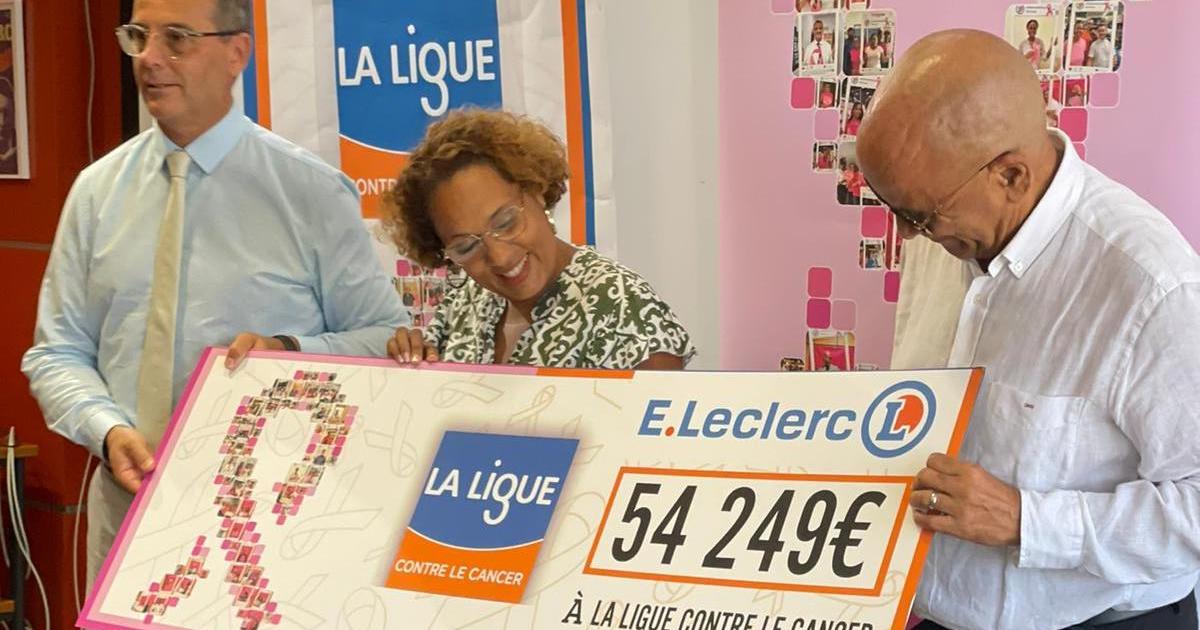 Leclerc Martinique remet plus de 54 000 euros à la Ligue contre le Cancer