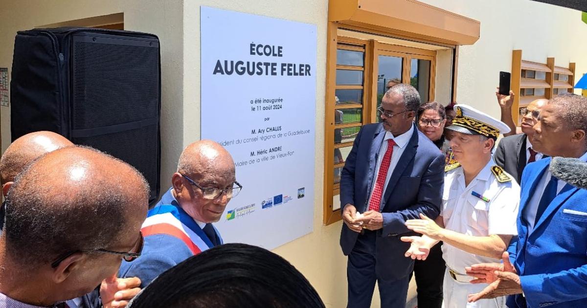 Inauguration de l’école Auguste Feler à Vieux-Fort
