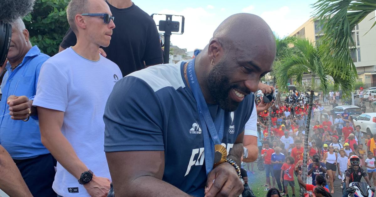 Un accueil royal pour Teddy Riner en Guadeloupe !