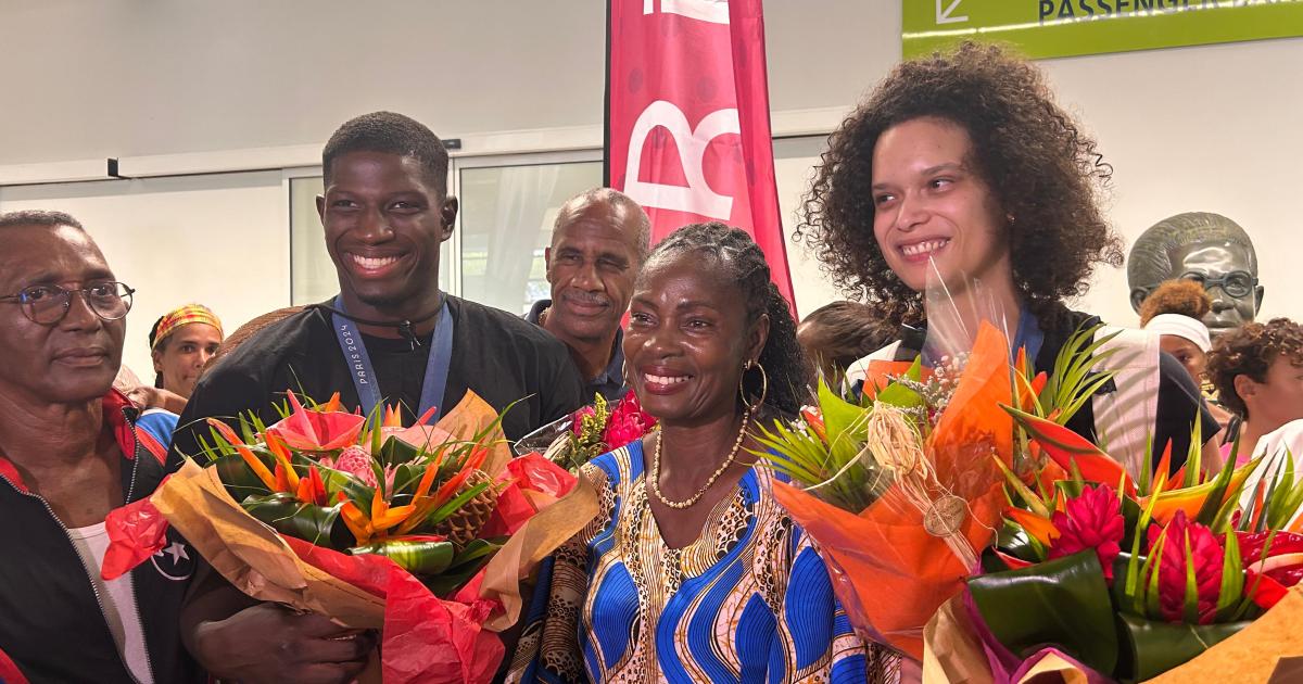 Le retour des médaillés olympiques en Martinique