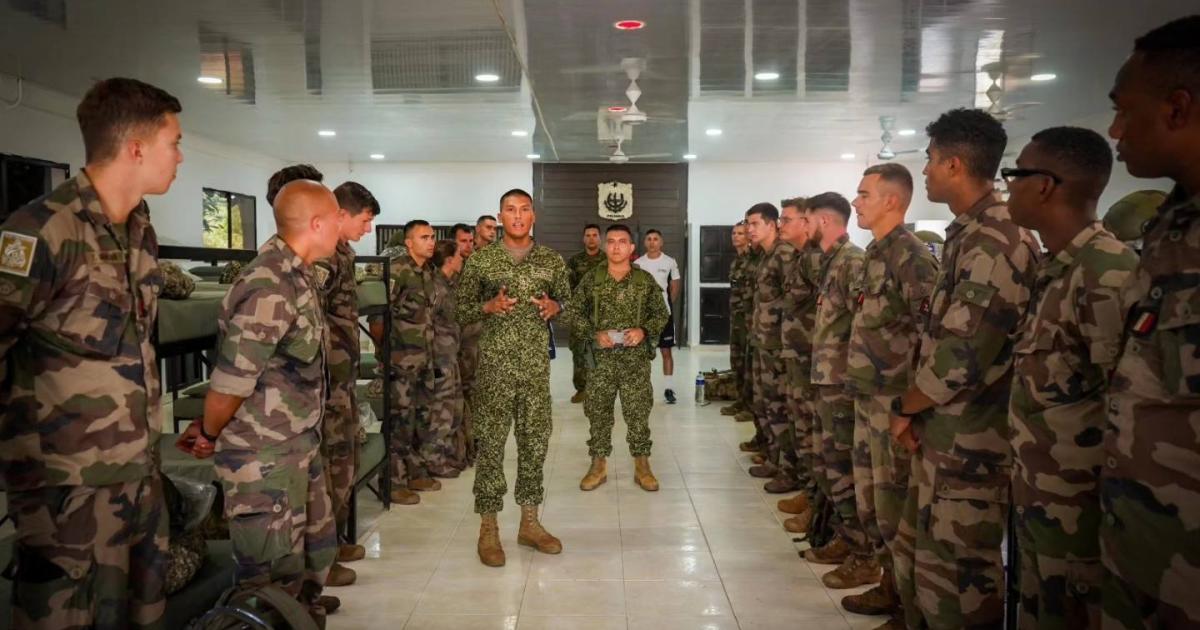 Le 33ème RIMa s'entraîne avec les Forces armées colombiennes