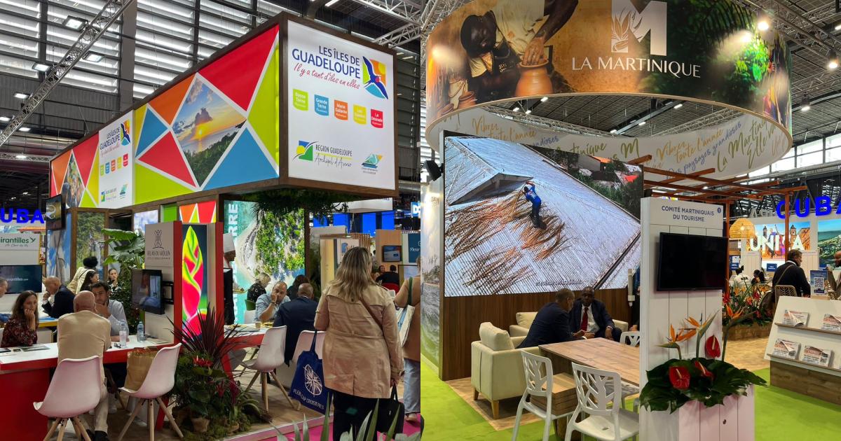 Les professionnels du Tourisme de Guadeloupe et Martinique au salon Top Résa à Paris